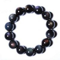 Negro Obsidiana pulsera, unisexo & diverso tamaño para la opción, longitud:aproximado 7.09 Inch, Vendido por UD