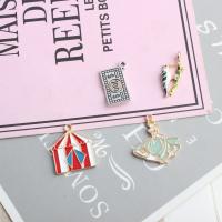 Zinc Alloy Enamel Pendants, plated multi-colored 