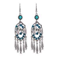 Fashion Fringe Earrings, Zinc Alloy, fashion jewelry & for woman & with rhinestone 