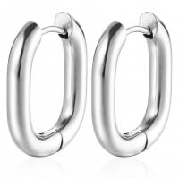 Mens acier inoxydable Hoop boucles d'oreilles, Acier inoxydable 304, Placage, bijoux de mode & normes différentes pour le choix & pour femme, plus de couleurs à choisir, Vendu par paire