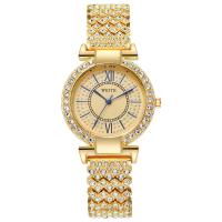 Women Wrist Watch, Zinc Alloy, with Glass, Chinese movement, plated, waterproofless & for woman & with rhinestone 