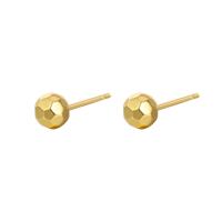 Brass Stud Earring, plated, for woman 