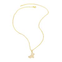 Cubic Zircon Micro Pave Brass Necklace, with Plastic Pearl, with 5cm extender chain, Heart, 18K gold plated & micro pave cubic zirconia & for woman & hollow Approx 45 cm 