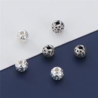 Sterling Silver Spacer Beads, 925 Sterling Silver, Round, DIY 4.2mm Approx 1.4mm 