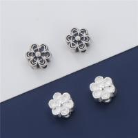 Sterling Silver Spacer Beads, 925 Sterling Silver, Flower, DIY Approx 1.7mm 