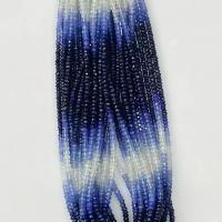 Single Gemstone Beads, Sapphire, Round, polished & faceted, blue Approx 14.96 Inch 