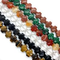 Single Gemstone Beads, Natural Stone, Cross, DIY 14mm Approx 38 cm 