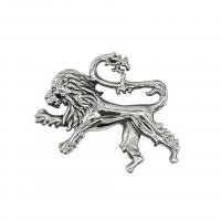 Pendentifs d'animaux en acier inoxydable , acier inoxydable 316L, lion, Vintage & unisexe, couleur originale Vendu par PC