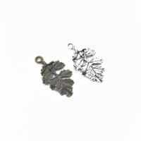 Pendentifs feuilles en alliage de zinc , Placage, DIY, plus de couleurs à choisir Environ 2mm Vendu par lot