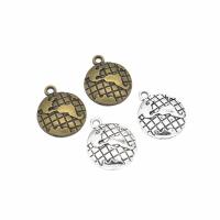 Zinc Alloy Jewelry Pendants, Globe, plated, DIY Approx 2mm 