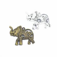 Colgantes Animales de Aleación de Zinc, Elefante, chapado, Bricolaje, más colores para la opción, 47x32mm, agujero:aproximado 2mm, 1000PCs/Grupo, Vendido por Grupo