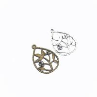 Zinc Alloy Jewelry Pendants, Tree, plated, DIY & hollow Approx 1.5mm 