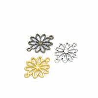 Zinklegierung Blume Anhänger, plattiert, DIY & hohl, keine, 25x19mm, Bohrung:ca. 1.5mm, 1000PCs/Menge, verkauft von Menge