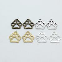 Zinc Alloy Hollow Pendants, Bear Paw, plated, DIY Approx 2mm 