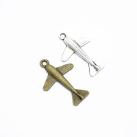 Zinc Alloy Jewelry Pendants, Airplane, plated, DIY Approx 3mm 