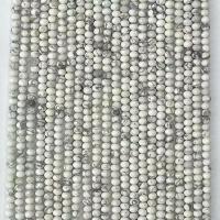 Single Gemstone Beads, Howlite, Round, natural & faceted, white Approx 14.96 Inch 