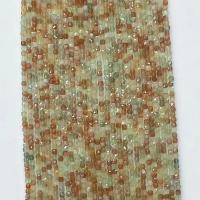 Single Gemstone Beads, Arusha Stone, Square, natural & faceted, mixed colors Approx 14.96 Inch 