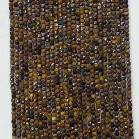 Tiger Eye Beads, Round, natural & faceted, yellow Approx 14.96 Inch 