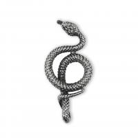 Pendentifs d'animaux en acier inoxydable , Acier inoxydable 316, serpent, Vintage & unisexe, couleur originale Vendu par PC