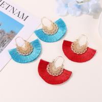 Fashion Tassel Earring, Zinc Alloy, plated, fashion jewelry & for woman 