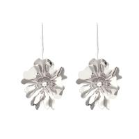 Zinc Alloy Drop Earring, Flower, plated, fashion jewelry & for woman 