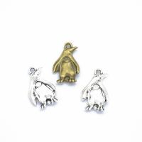 Colgantes Animales de Aleación de Zinc, Pingüino, chapado, Bricolaje, más colores para la opción, 20x12mm, agujero:aproximado 1.5mm, 1000PCs/Grupo, Vendido por Grupo