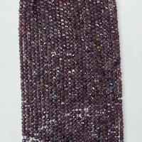 Single Gemstone Beads, Natural Lepidolite, Square, natural, faceted, purple Approx 14.96 Inch 