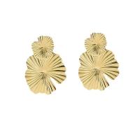 Zinc Alloy Stud Earring, gold color plated, fashion jewelry & for woman 