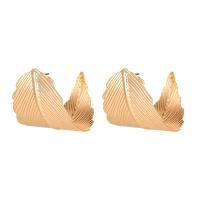 Zinc Alloy Stud Earring, gold color plated, fashion jewelry & for woman 