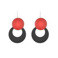 Iron Drop Earring, Round, for woman & hollow 