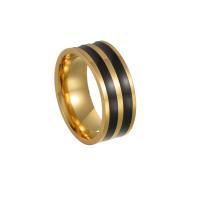 Hombres de acero de tungsteno anillo en granel, Partículas de acero, diverso tamaño para la opción & para hombre & esmalte, dorado, 8x2mm, Vendido por UD