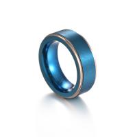 Hombres de acero de tungsteno anillo en granel, Joyería & diverso tamaño para la opción & para hombre, 8x3.2mm, Vendido por UD