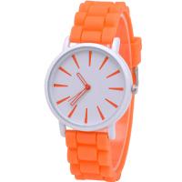 Reloj de Pulsera Unisex, silicona, con Vidrio & acero inoxidable 304 & aleación de zinc, movimiento chino, chapado, Resistente al agua de la vida & unisexo, más colores para la opción, 250x40x9mm, Vendido por UD