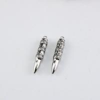 Zinc Alloy Jewelry Pendants, Bullet, antique silver color plated, vintage & DIY 