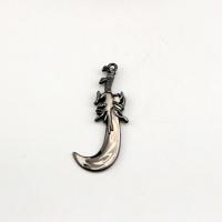 Zinc Alloy Jewelry Pendants, Sword, plated, vintage & DIY, black 