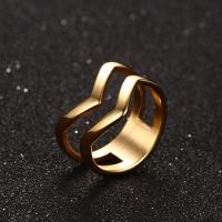 Anillo de dedo de acero Titanium de, Partículas de acero, Recubrimiento iónico al vacío, Joyería & unisexo & diverso tamaño para la opción, más colores para la opción, 9mm, Vendido por UD