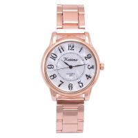 Women Wrist Watch, 304 Stainless Steel, with Glass & Zinc Alloy, Chinese movement, plated, waterproofless & for woman, rose gold color 