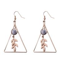 Zinc Alloy Drop Earring, Geometrical Pattern, plated, for woman & hollow 