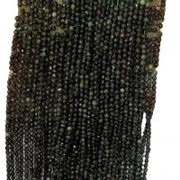 Single Gemstone Beads, Seraphinite, Round, natural  & faceted, green Approx 14.96 Inch 