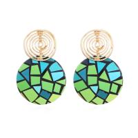 Acrylic Drop Earring, with Zinc Alloy, fashion jewelry & for woman 