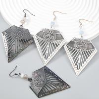 Acrylic Drop Earring, Zinc Alloy, with acrylic rhinestone, plated, fashion jewelry & for woman 