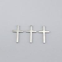 Stainless Steel Cross Pendants, 304 Stainless Steel, polished, DIY, original color 