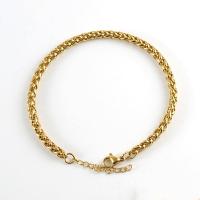 Stainless Steel Chain Bracelets, 304 Stainless Steel, Vacuum Ion Plating, fashion jewelry & Unisex Approx 8.27 Inch 