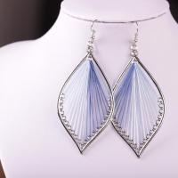 Zinc Alloy Drop Earring, fashion jewelry & for woman 