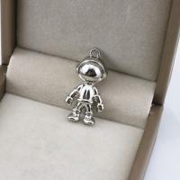 Zinc Alloy Jewelry Pendants, Astronaut, antique silver color plated, vintage & DIY 