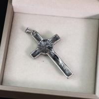 Zinc Alloy Cross Pendants, 316 Stainless Steel, vintage & DIY, original color 