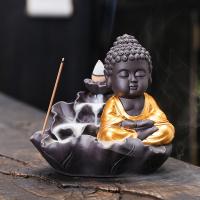 Incense Smoke Flow Backflow Holder Ceramic Incense Burner, Porcelain, handmade, for home and office & durable & multifunctional 