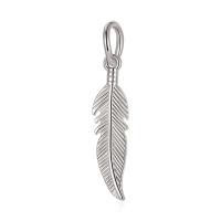 Zinc Alloy Feather Pendants, plated, DIY 10-30mm 