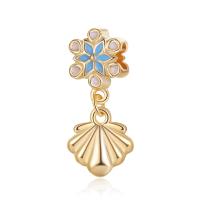 Zinc Alloy European Pendants, gold color plated, DIY & enamel, 10-30mm 