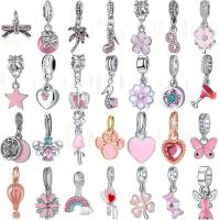 Zinc Alloy European Pendants, plated, DIY & enamel & with rhinestone, silver color, 10-30mm 